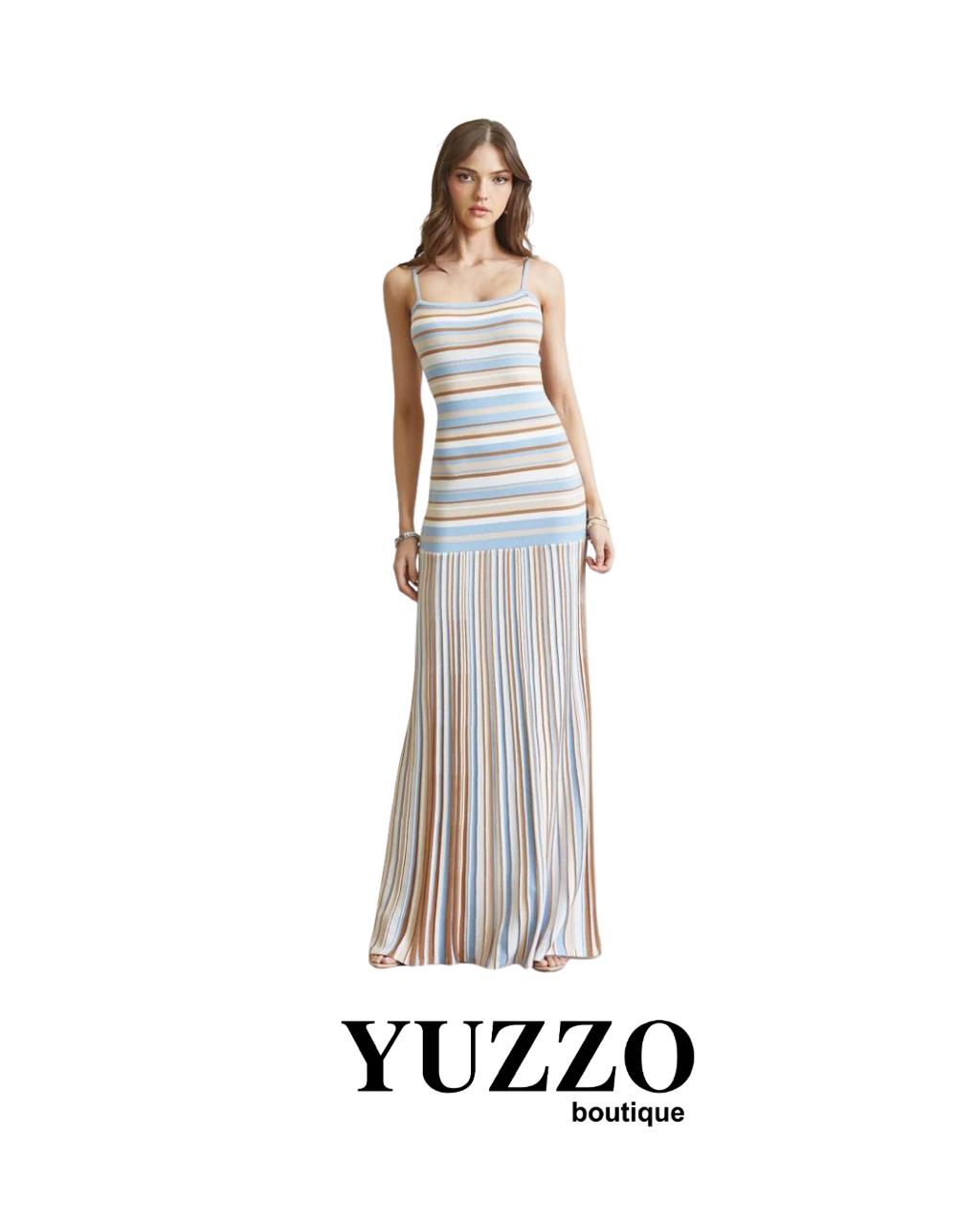 VESTIDO LIENAS AZULES CAFETELIDO LARGI