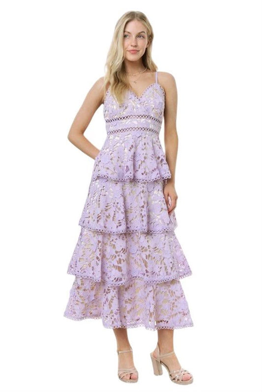 VESTIDO LILA GIPIUR OLANES