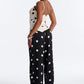 SET NEGRO BLANCO LUNARES PANTALÓN