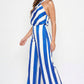 JUMPSUIT RAYAS ROYAL BLANCO SEDA