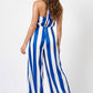 JUMPSUIT RAYAS ROYAL BLANCO SEDA
