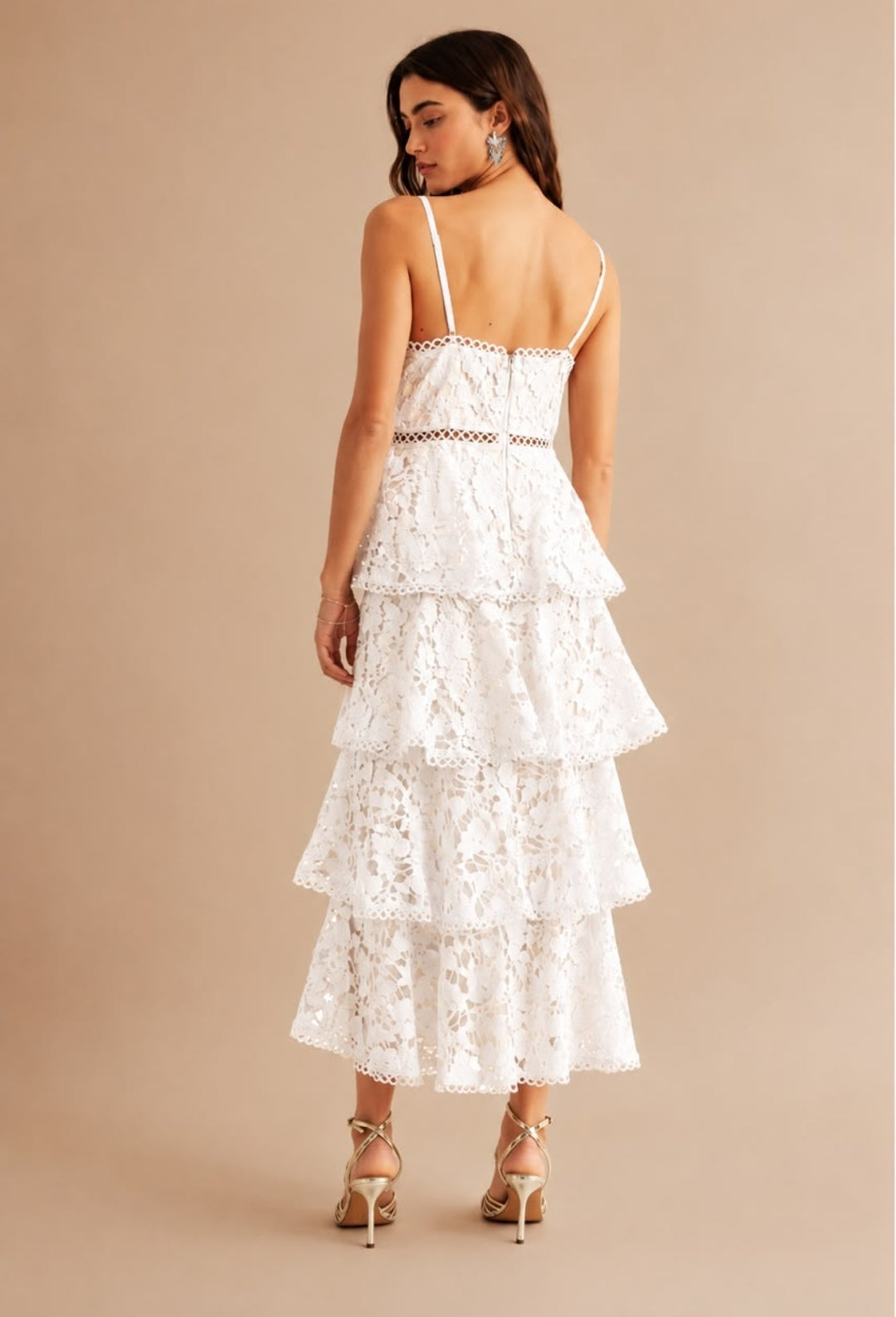 VESTIDO BLANCO GIPIUR OLANES TIRANTE