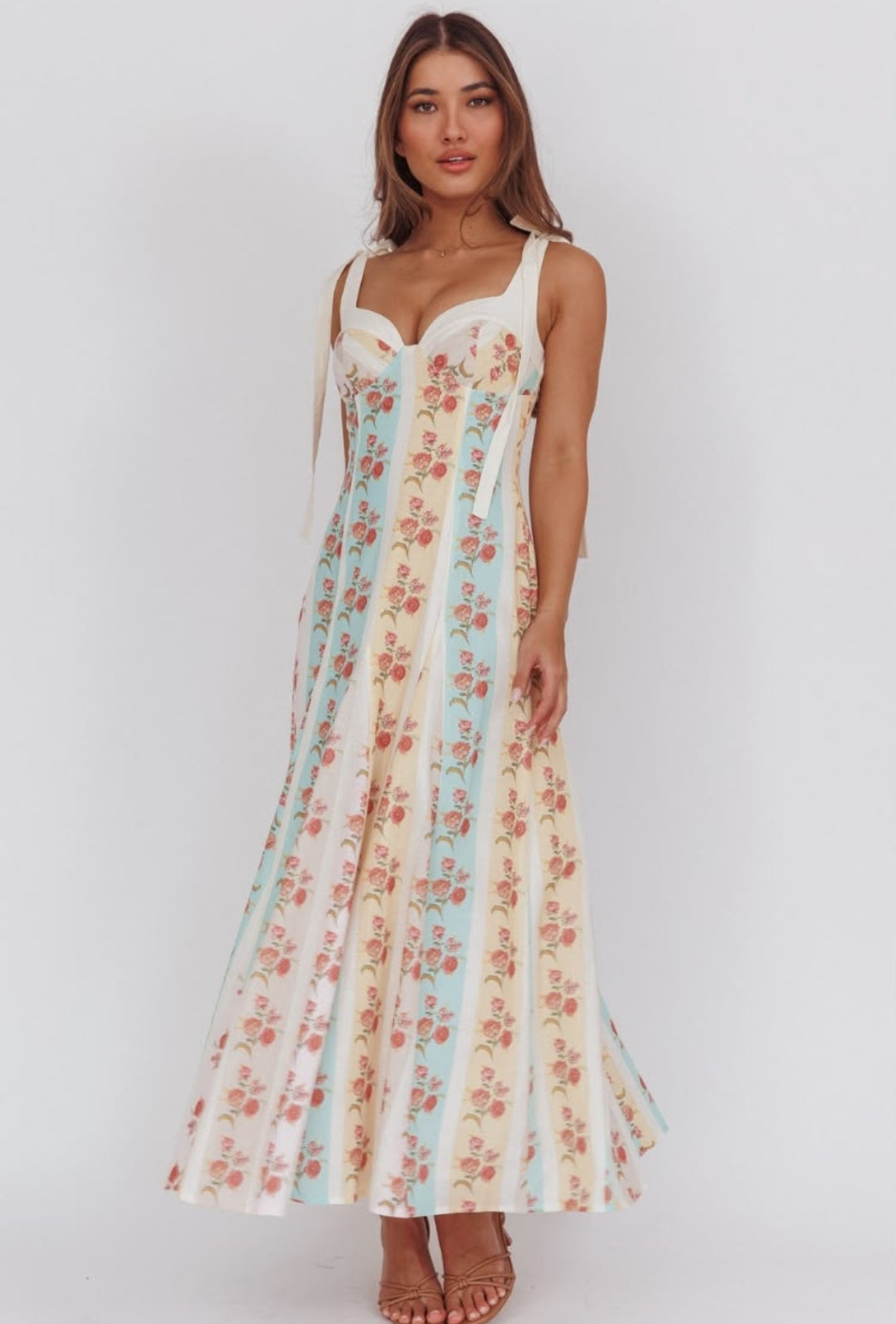 VESTIDO FLORES AMARILLO