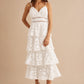 VESTIDO BLANCO GIPIUR OLANES TIRANTE
