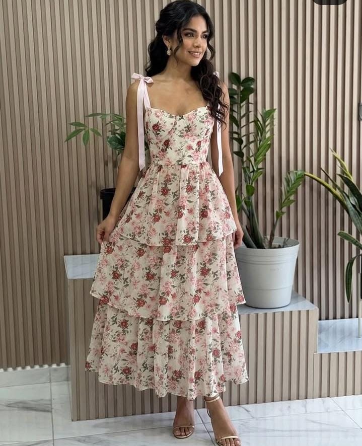 VESTIDO ROSA OLANES FLORES DEMI