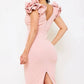 VESTIDO NUDE STRECH RODILLA