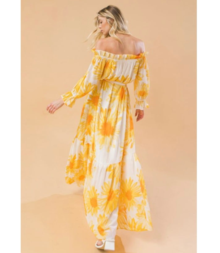 MAXI VESTIDO GIRASOLES