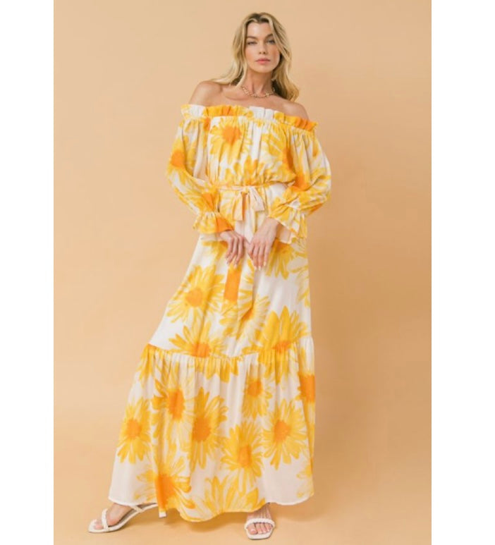 MAXI VESTIDO GIRASOLES